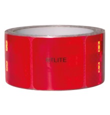 Лента световозвращающая сегментированная для тентов RTLITE RT-V104 50 мм х 5 м, красная