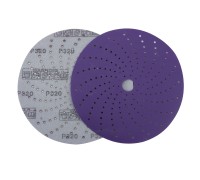 Круг шлифовальный c мультипылеотводом Purple, P320, PROBOS CERAMIC FILM Hookit CF775, 150 мм