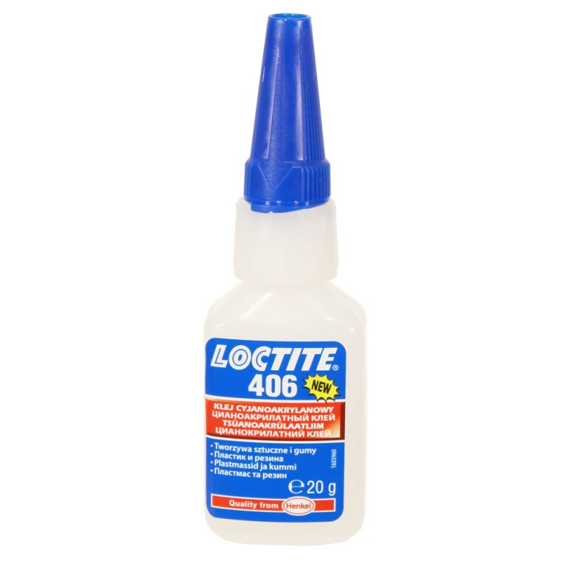Клей моментальный цианоакрилатный для эластомеров и резины LOCTITE 406 20гр