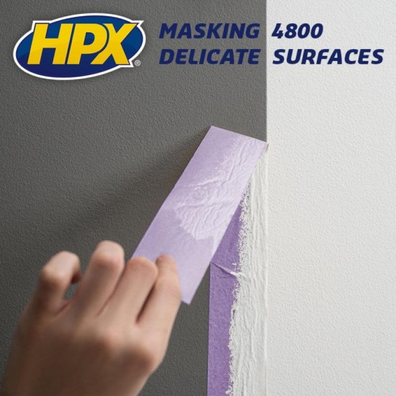 Малярная лента для деликатных поверхностей HPX4800 60С 25мм х 25м пурпурная
