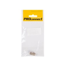 Переходник антенный, (гнездо F - гнездо F), бочка, (1шт.) (пакет) PROconnect