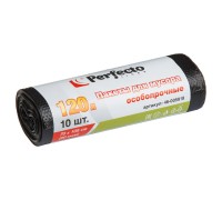 Пакеты для мусора особопрочные, 120 л, 10 шт., PERFECTO LINEA