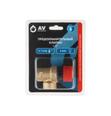 Предохранительный клапан 1/2" вн.-вн. 2 Бар, AV Engineering (инд. упак.)