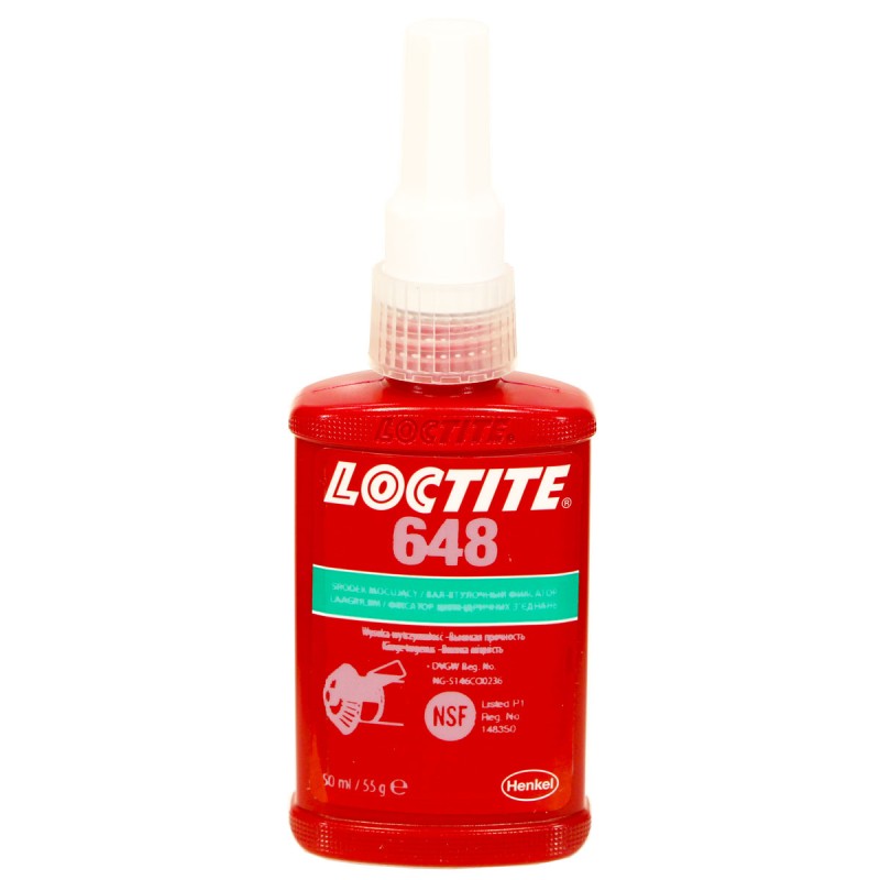 Фиксатор вал-втулочный высокотемпературный быстроотверждаемый LOCTITE 648 50мл