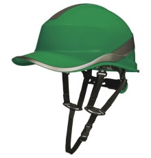 Каска защитная BASEBALL DIAMOND V UP из ABS зеленого цвета