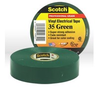 Изолента ПВХ Высшего Класса Scotch® 35, зеленая, 19 мм х 20 м