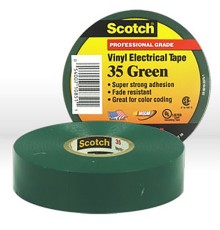 Изолента ПВХ Высшего Класса Scotch® 35, зеленая, 19 мм х 20 м
