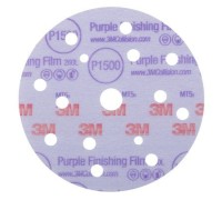 Круг абразивный, полировальный , 15 отверст., Р1500, 150 мм,3M™ Hookit™ 260L Purple