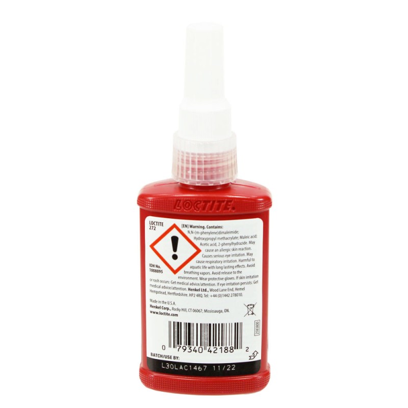 Фиксатор резьбы высокой прочности, высокотемпературный LOCTITE 272 50ml