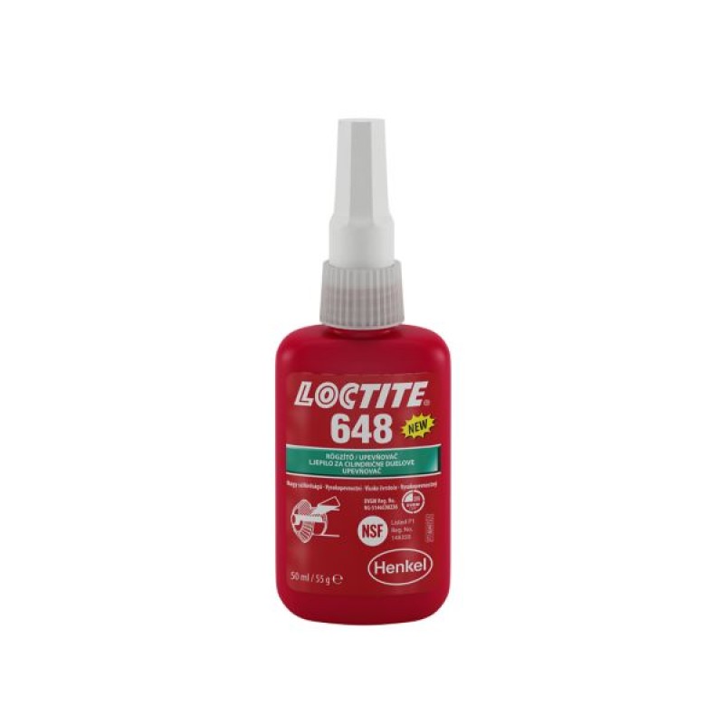 Фиксатор вал-втулочный высокотемпературный быстроотверждаемый LOCTITE 648 50мл