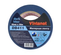 Малярная лента для большинства поверхностей Vintanet DarkBlue DB411, 36мм х 50м