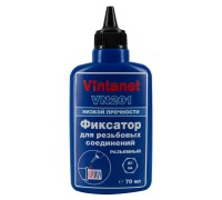 Фиксатор для резьбовых соединений, Vintanet, низкопрочный, анаэробный VN201, 70 мл
