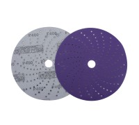 Круг шлифовальный c мультипылеотводом Purple, P400, PROBOS CERAMIC FILM Hookit CF775, 150 мм
