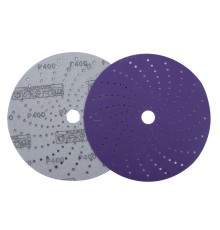 Круг шлифовальный c мультипылеотводом Purple, P400, PROBOS CERAMIC FILM Hookit CF775, 150 мм