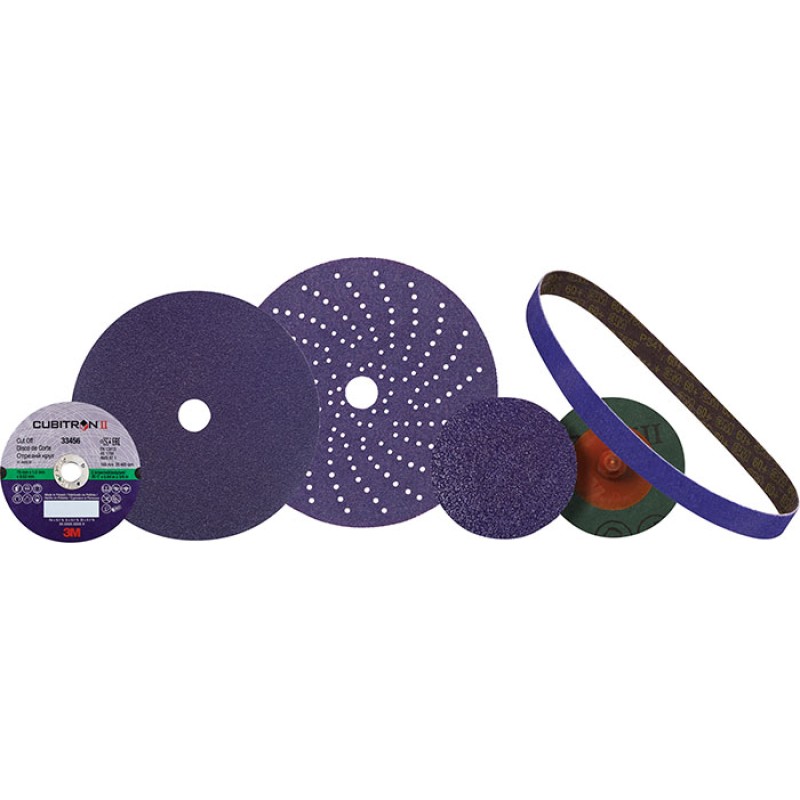 Круг абразивный c мультипылеотводом Purple+, 220+,3M™ Cubitron™ Hookit™ 737U 150 мм, 50 шт./кор.
