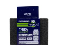 Губка абразивная PROBOS Forming, прямоугольный профиль 100x68x25, P40