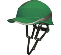 Каска защитная BASEBALL DIAMOND V UP из ABS зеленого цвета