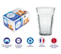 Набор стаканов, 6 шт., 360 мл, серия Picardie Clear, DURALEX (Франция)