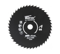 Диск пильный по металлу 89x10 мм 44 зуб. HS S044 M WORTEX для HS 2865