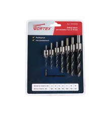 Набор сверл для зенковки 7 шт. (3-10 мм) WORTEX