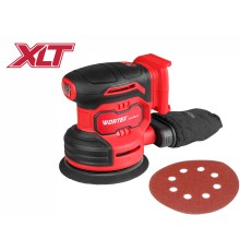 Аккум. эксцентриковая шлифмашина WORTEX COS 1218-1 E в кор. ALL1 SOLO 18В, 125 мм, 6000-13000 об/мин