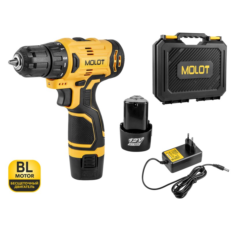 Аккум. дрель-шуруповерт MOLOT MBD 1213 Dli в чем. Аккум. дрель-шуруповерт MOLOT MBD 1213 Dli в чем.