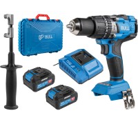 Аккум. дрель-шуруповерт BULL SR 1805 в чем. XLTpro, 2х4 А*ч, БЕСЩЕТ., 18 В, 120 Н*м, БЗП(мет.) 13 мм
