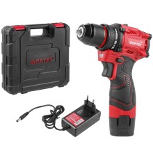 Аккумуляторная дрель-шуруповерт WORTEX LX BD 1215-1 Li 12В, 30 Нм, 1.5 Ач акб, патрон 10 мм, бесщёт.