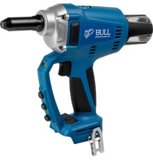 Аккум. заклепочный пистолет BULL CRG 1018 в кор. XLTpro SOLO, БЕСЩЕТ., 25 мм, 10000 Н