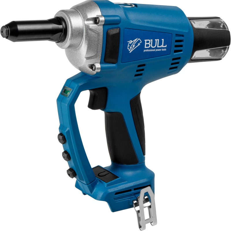 Аккум. заклепочный пистолет BULL CRG 1018 в кор. XLTpro SOLO, БЕСЩЕТ., 25 мм, 10000 Н Аккум. заклепочный пистолет BULL CRG 1018 в кор. XLTpro SOLO, БЕСЩЕТ., 25 мм, 10000 Н