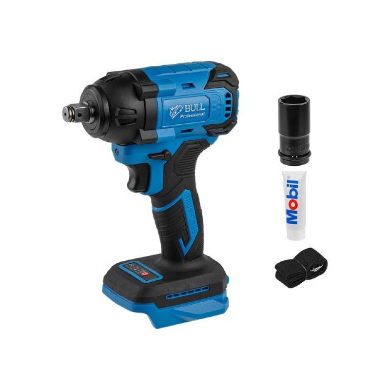 Аккум. ударный гайковерт BULL SC 1804 в кор. XLTpro SOLO БЕСЩЕТ., 18 В, 400 Н*м, 1/2" Аккум. ударный гайковерт BULL SC 1804 в кор. XLTpro SOLO БЕСЩЕТ., 18 В, 400 Н*м, 1/2"