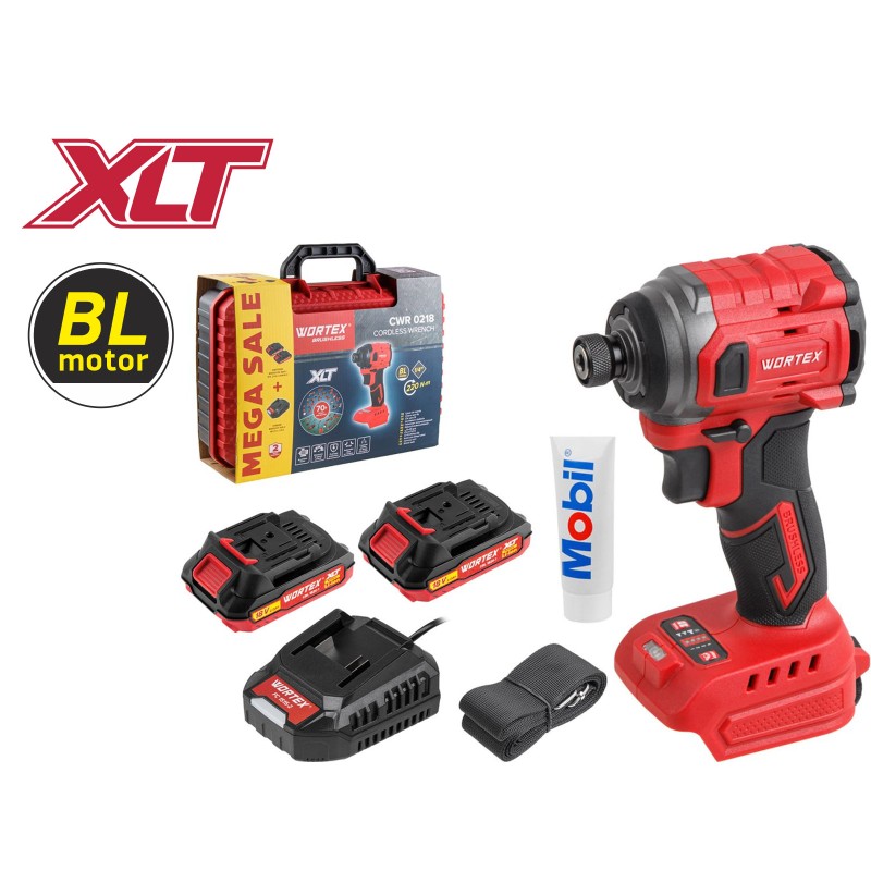 Аккум. ударный гайковерт/винтоверт WORTEX CWR 0218 в чем. XLT 1x4 А*ч, БЕСЩЕТ., 18 В, 220 Н*м Аккум. ударный гайковерт/винтоверт WORTEX CWR 0218 в чем. XLT 1x4 А*ч, БЕСЩЕТ., 18 В, 220 Н*м