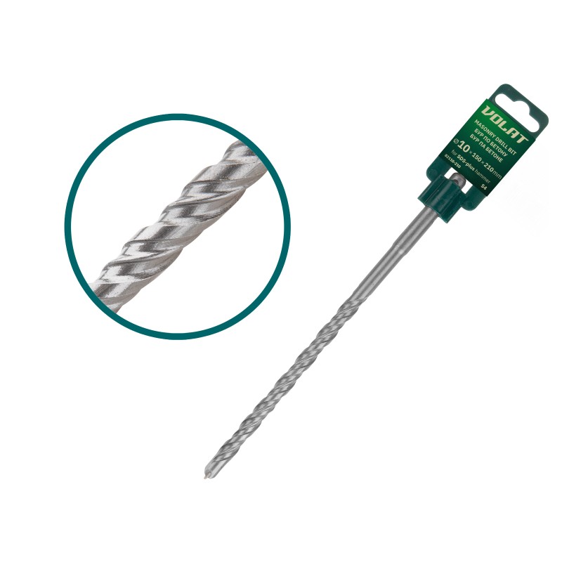 10х150х210 мм бур (сверло) SDS-plus S4 ВОЛАТ 10х150х210 мм бур (сверло) SDS-plus S4 ВОЛАТ