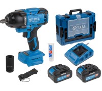 Аккум. ударный гайковерт BULL SC 1807 Xcase, XLTpro, БЕСЩЕТ., 18 В, 750 Н*м, 1/2", 2х4 А*ч, з/у 4 А