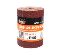 Шлифшкурка 115ммх5м Р40 бум.осн. GEPARD (GP5010-40)