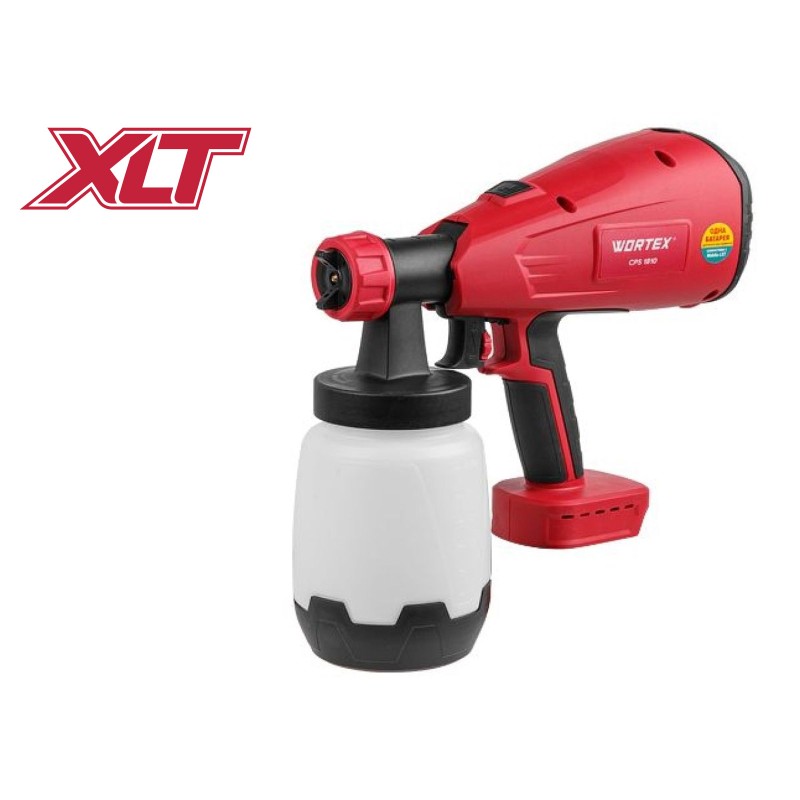 Аккум. краскораспылитель WORTEX CPS 1810 в кор. ALL1 SOLO 18В, 700 мл/мин, 1 л бак Аккум. краскораспылитель WORTEX CPS 1810 в кор. ALL1 SOLO 18В, 700 мл/мин, 1 л бак