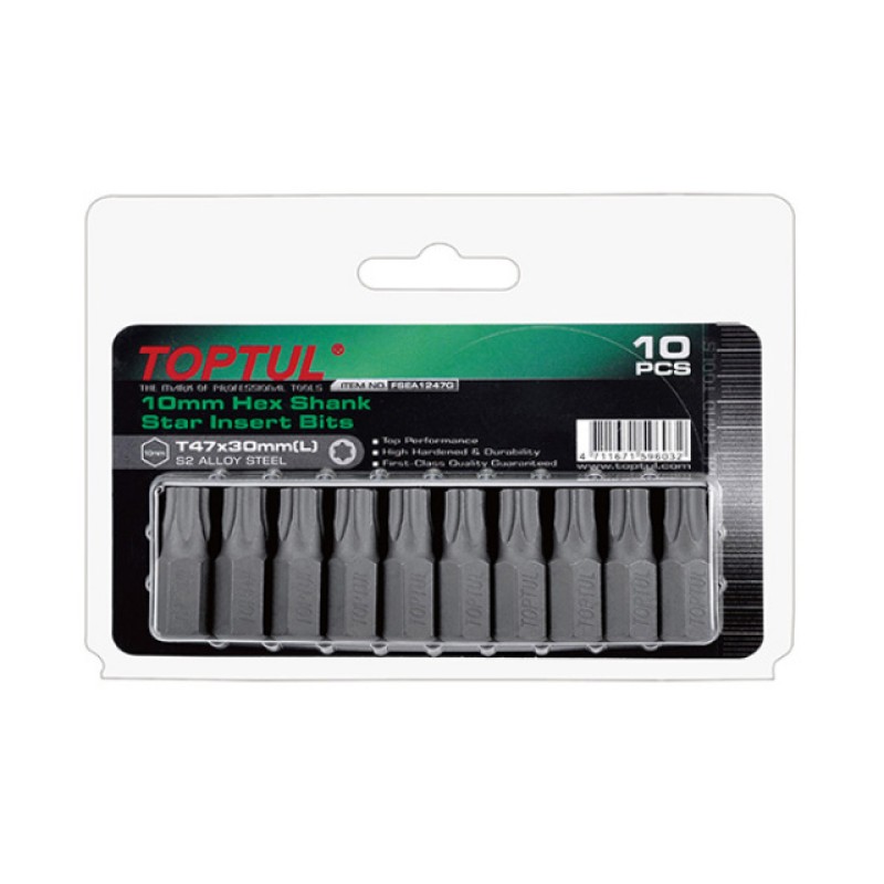 Насадка TORX T45 30мм 10шт блистер TOPTUL (FSEA1245G) Насадка TORX T45 30мм 10шт блистер TOPTUL (FSEA1245G)