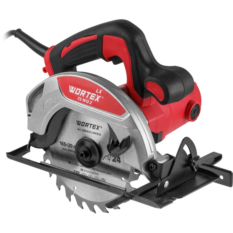 Циркулярная пила WORTEX LX CS 1612-2 в кор. 1200 Вт, 160х20х24Т Циркулярная пила WORTEX LX CS 1612-2 в кор. 1200 Вт, 160х20х24Т
