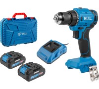 Аккум. дрель-шуруповерт BULL SR 1803 в чем. XLTpro БЕСЩЕТ., 2x2 А*ч, 18 В, 45 Н*м, БЗП 10 мм