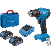 Аккум. дрель-шуруповерт BULL SR 1803 в чем. XLTpro БЕСЩЕТ., 2x2 А*ч, 18 В, 45 Н*м, БЗП 10 мм