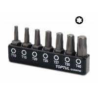 Набор бит TORX Т10-Т40 7шт. TOPTUL (GAAV0702)