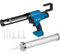 Аккум. пистолет для герметика BULL CG 1860 SOLO, 300/600 мл, 2500 Н, 8,3 мм/с, рег. скор.