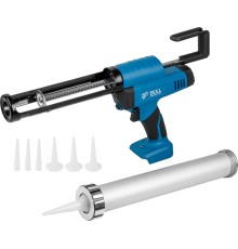 Аккум. пистолет для герметика BULL CG 1860 SOLO, 300/600 мл, 2500 Н, 8,3 мм/с, рег. скор.