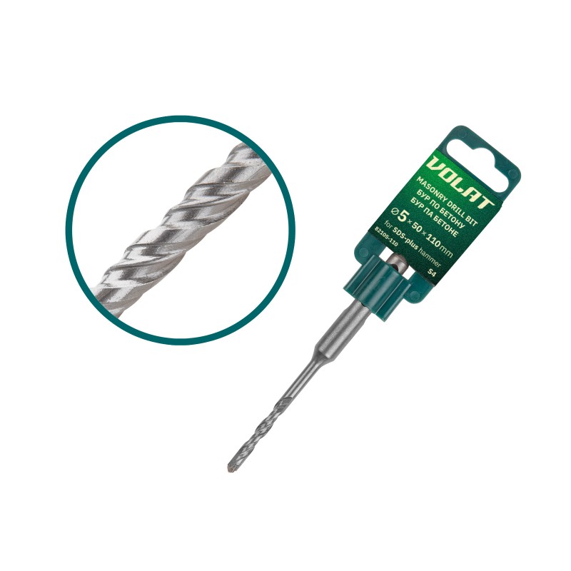 5х50х110 мм бур (сверло) SDS-plus S4 ВОЛАТ 5х50х110 мм бур (сверло) SDS-plus S4 ВОЛАТ