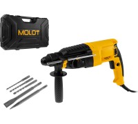 Перфоратор MOLOT MRH 2828 в чем. 800 Вт, 3 Дж, 26 мм.