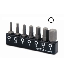Набор бит шестигр. 2,2-8мм 7шт. TOPTUL (GAAV0701)