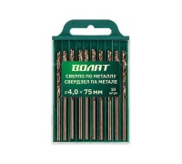 Сверло по металлу ц/х 6.0х57х93 мм HSS, комплект из 10-ти шт ВОЛАТ