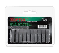 Насадка шлицевая 5/16" 1,2х6,5х30м 10шт блистер TOPTUL (FSAA106EG)