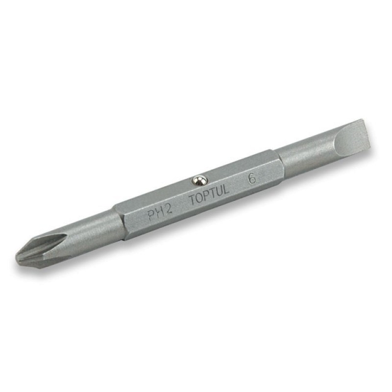 Насадка двухсторонняя PH2/SL6mm 75мм TOPTUL (FKAA0206) Насадка двухсторонняя PH2/SL6mm 75мм TOPTUL (FKAA0206)