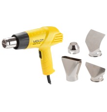 Термовоздуходувка MOLOT MHG 5120 в кор. + набор сопл 2000 Вт, 2 скор., 350-550 °С